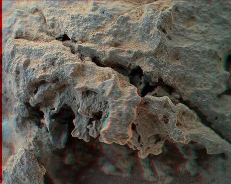 Curiosity sol 304 MAHLI anaglyph