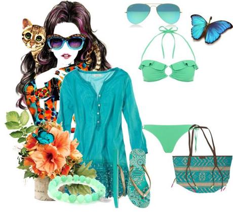 this summer beach style - turquois