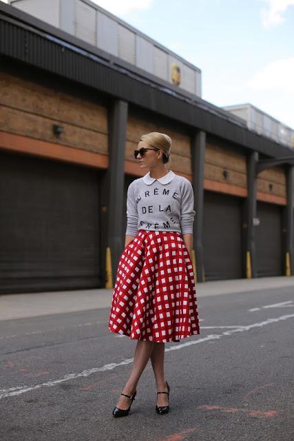 gingham skirt