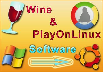 Wine PlayOnLinux software Windows in Linux