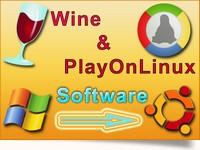 Wine PlayOnLinux soft Windows in Linux