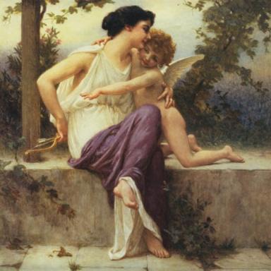 Nymphe Avec Puttis - Guillaume Seignac 