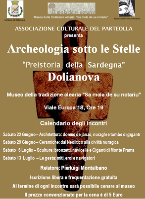 Dolianova: Archeologia sotto le stelle al museo dell'olio.
