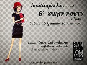 Smilingischic 6°Swap Party Lucca, banner San Colombano 