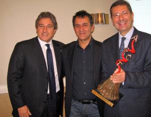 Nella foto: Antonio Giordano, Lello Esposito e Ignazio Marino