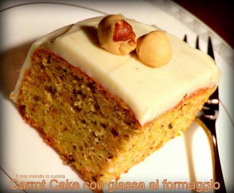 CAKE DI CAROTE con glassa inglese