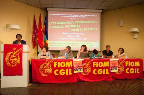 Cécile Kyenge Kashetu, assemblea Fiom-Cgil a Modena