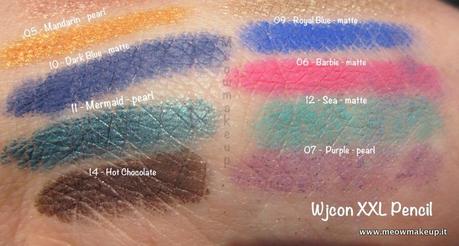 Wjcon XXL Pencil: scrocco-swatches