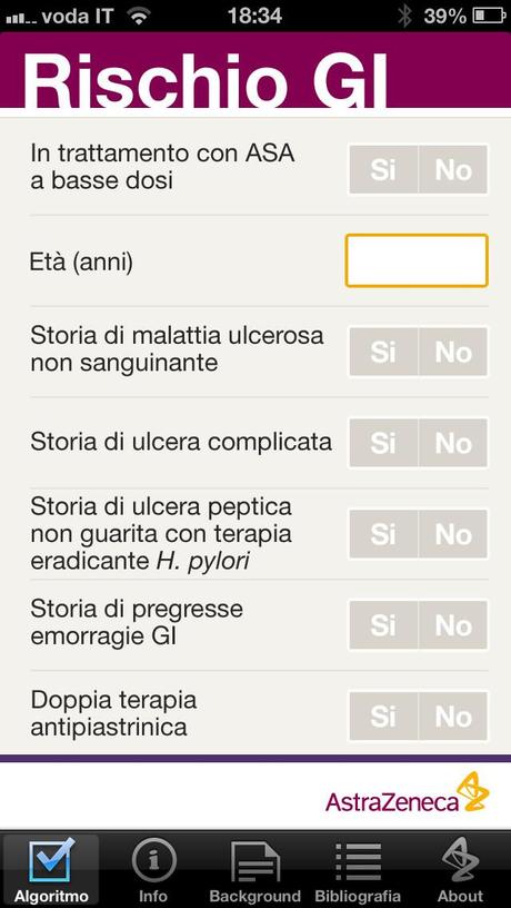 Ecco l’App per la valutazione del rischio di sanguinamento gastrointestinale