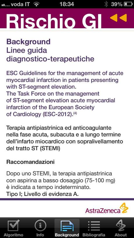 Ecco l’App per la valutazione del rischio di sanguinamento gastrointestinale