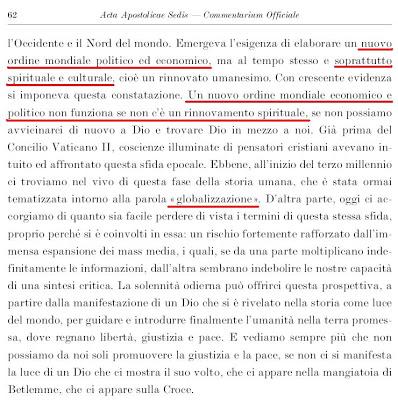 Un Nuovo Ordine Mondiale “Soprattutto Spirituale”