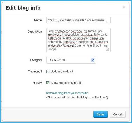 edit blog info