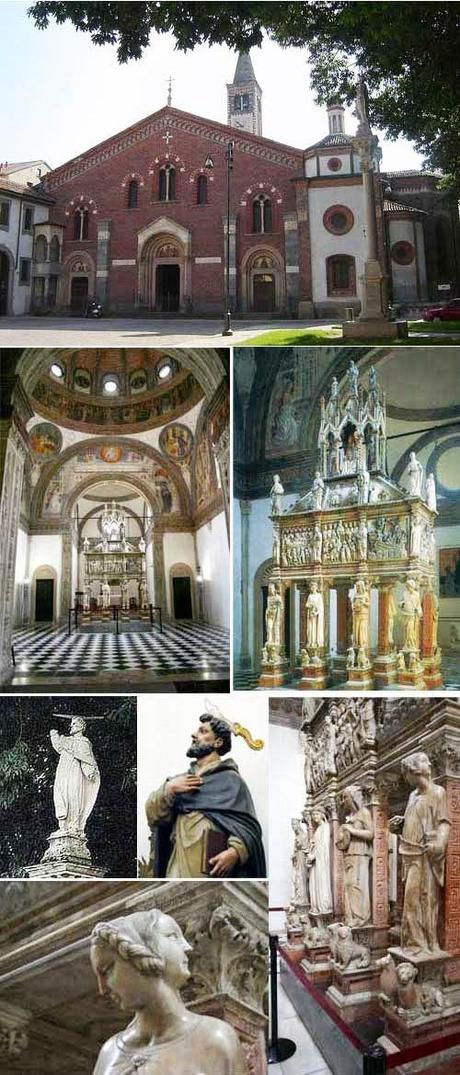 Basilica S. Eustorgio -MI -  Arca di S. Pietro martire e leggenda