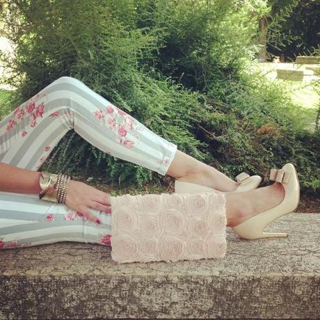 Teddy Smith stripes & flowers jeans