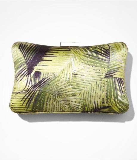 PALM PRINT HARD CASE CLUTCH | Express