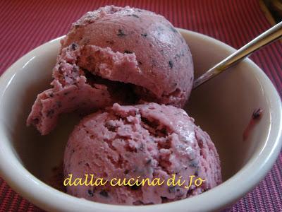 Gelato di mirtilli