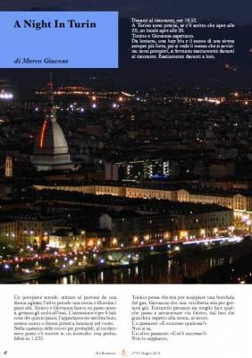 A Night in Turin, Racconto, Webzine Sul Romanzo