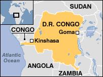 Goma nella Repubblica Democratica del Congo