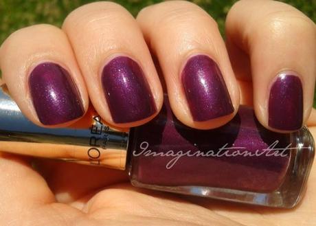 l'oreal swatches swatch 505 wild viole smalto viola nail polish lacquer unghie