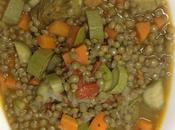 Zuppa lenticchie verdure stagione