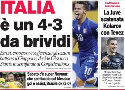 Rassegna Stampa – Corriere dello Sport: Italia-Giappone, è un 4-3 da brividi