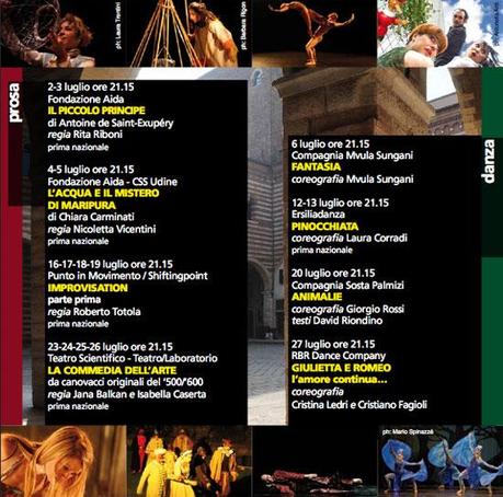 programma estate 2013 corte mercato vecchio verona Luglio di danza e prosa in Corte Mercato Vecchio