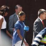 Michelle Obama e le figlie turiste a Berlino