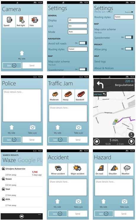 WAZE GPS: ECCO LE PRIME IMMAGINI PER WINDOWS PHONE