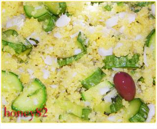 COUS COUS DI MAIS E RISO CON ZUCCHINE E BACCALà