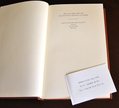La Vita e la Passione di Santa Giuliana di S. d'Ardenne... e J.R.R. Tolkien, edizione inglese 1961