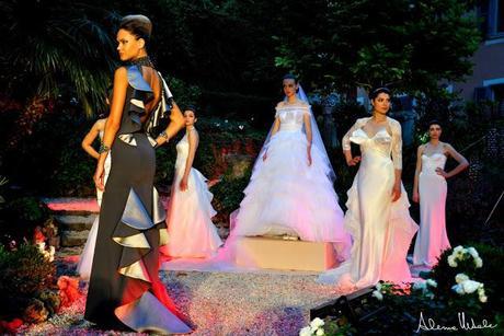 Romantic couture in the garden Romantic couture in the garden