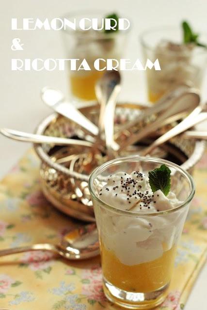 Lemon curd & ricotta cream