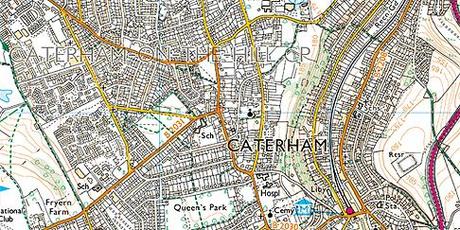 Caterham, Ordnance Survey Map