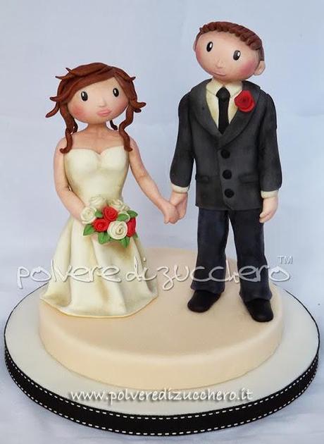 Cake topper coppia di Sposi