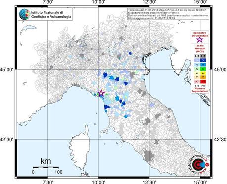 Terremoto di magnitudo 5.2 tra Lucca e Massa