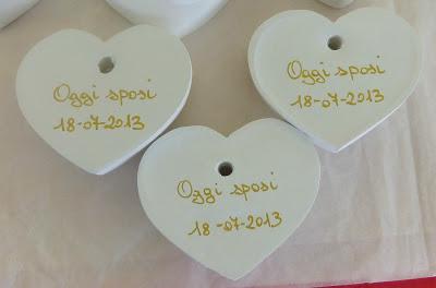 Cuori personalizzati.