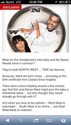 Kim e Kanye chiamano la figlia... NORTH WEST!