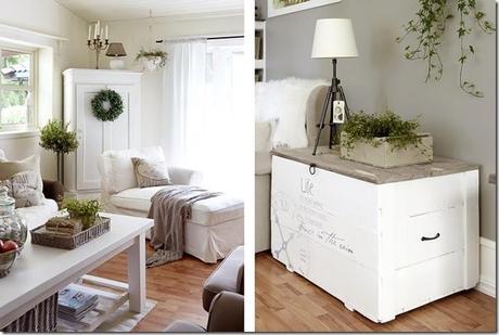 case e interni - casa Norvegia - Scandinavia -  shabby chic - bianco (6)