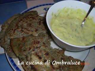 Frittelle di grano saraceno con salsa tipo tartara