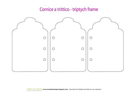 Cornice Trittico Shabby Chic - Triptych Shabby Chic Frame