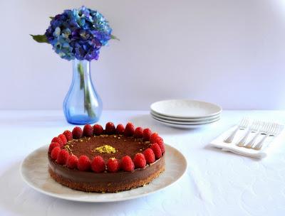 Tarte al cioccolato e lamponi