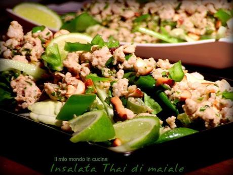 INSALATA THAI DI MAIALE e anacardi