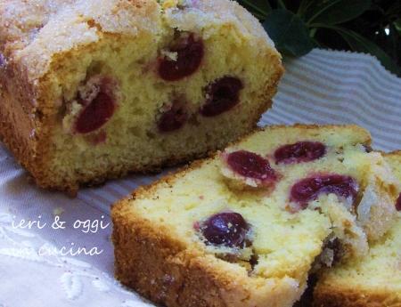 plum cake,ciliegie,burro,infornare,zucchero,sale,rum,cognac,brandy,merenda,colazione