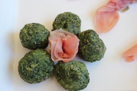 Caramelle di prosciutto e spinaci