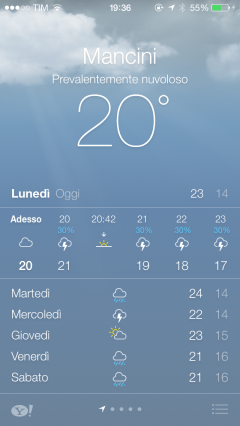 Meteo iOS 7