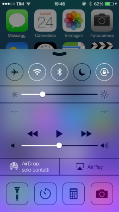 Controll Center iOS 7