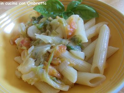 Penne rigate Pasta Vera con insalata