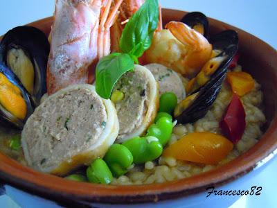 Risotto dall' orto al mare 