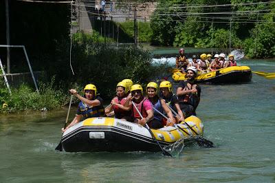 Rafting sul fiume Aniene