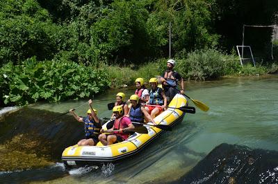 Rafting sul fiume Aniene